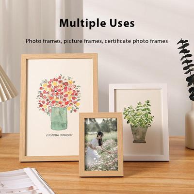 Elegant Multi-Use Solid Wood Picture Frame, Desktop, Wall-mounted Photo Frames, Picture Frames, Certificate Frames