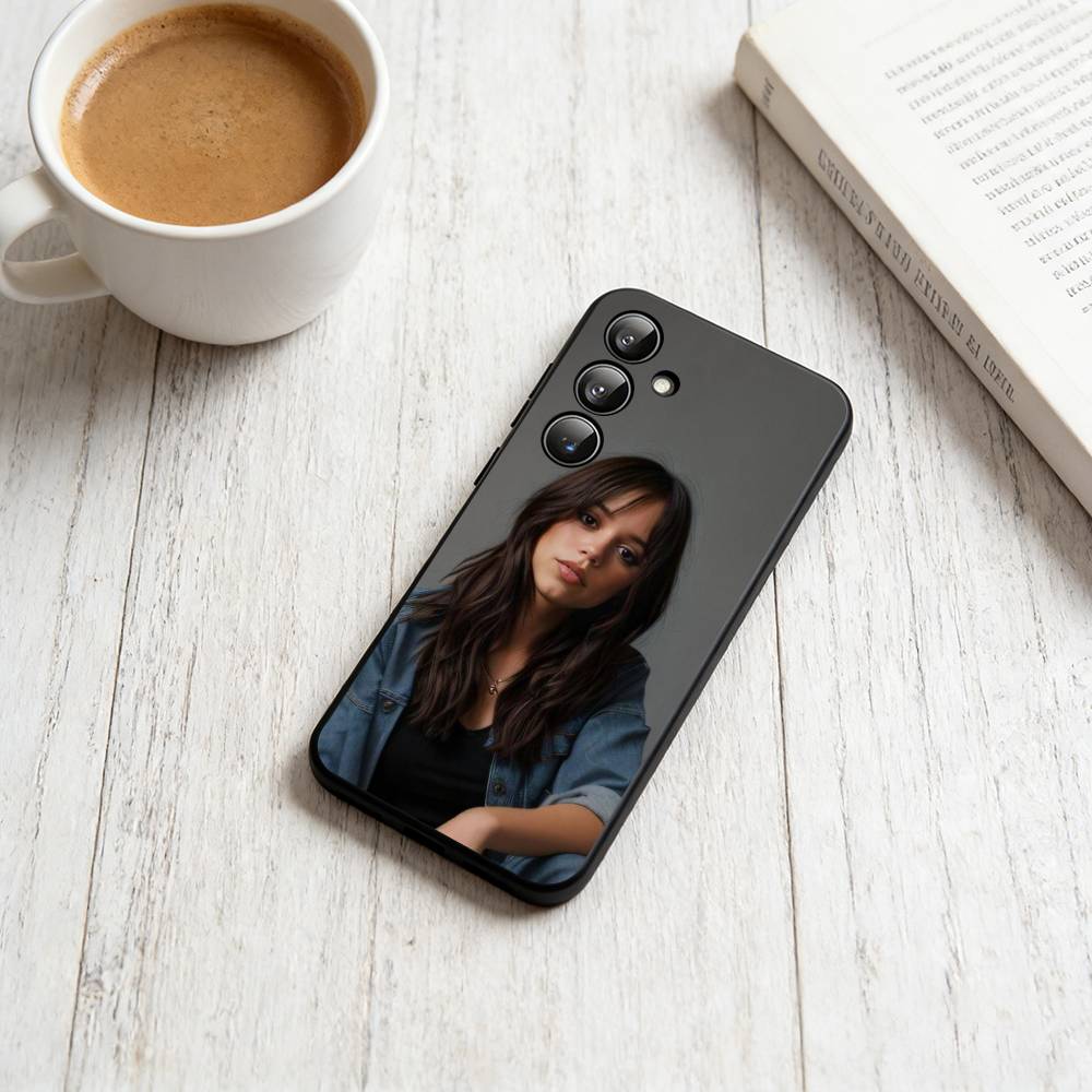 j-Jenna Ortega  Phone Case For Samsung Galaxy A73,A72,A71,A70,A53,A52,A51,Soft Silicone Black Cover