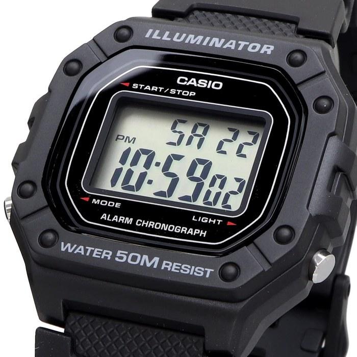 Casio Standard Digital Watch W-218H-1AV (Black)