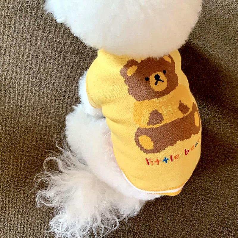 Pet Knitted Sweater Teddy Autumn And Winter Clothing Bichon Pomeranian Kitten Cat Yorkshire Warm Dog Clothes