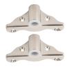 2PCS 12in Oarlock Socket 316 Stainless Steel Polished Finish Side Mount for Yacht RV Marine