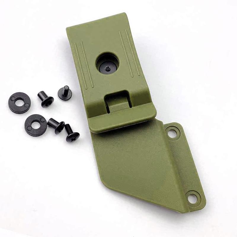 1piece Rotatable KYDEX Sheath Waist Clip Scabbard Clip Sheath Accessories Outdoors Carry KYDEX Sheath Tool with Two Set Screws