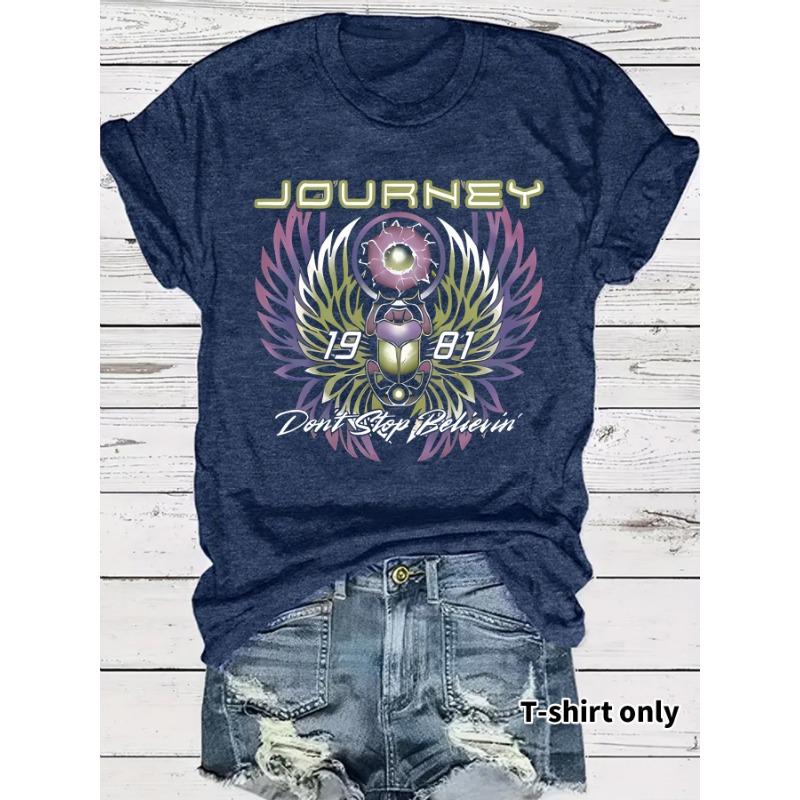 

Women s Rock Short Sleeve T-Shirt L королівський синій колір