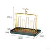 6 Cup Metal Drainer Holder Rack Mug Organizer Luxury Drying Glass for