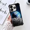 Earth Stars Space Universe Plating Phone Case For Xiaomi Redmi Note 14 15 Pro Plus 13 12 11 11S 11T 10 9S 9 5G Anti-Fall Airabag