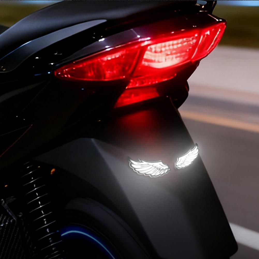 2Pcs Motorcycle Auto LED DRL Daytime Running Lights Angel's Wings Backup Lamp Automobiles Reversing Parking Turn Signal Lamp