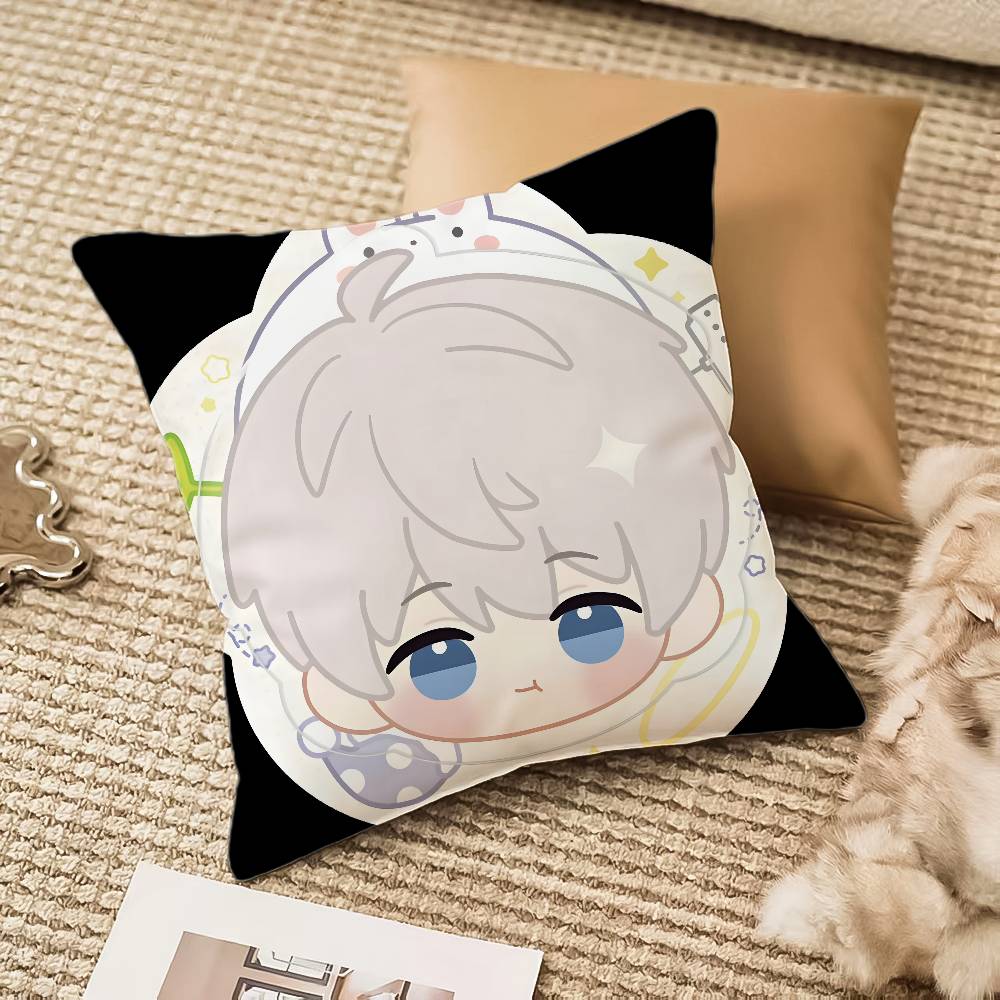 Cartoon Love And Deepspace Sylus Pillow Case Anti-dustmite Invisible Zipper Sofa Bed