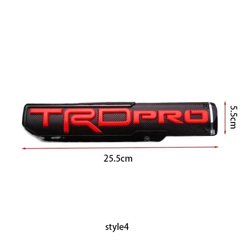 3D ABS TRD PRO BRO Badge Emblem Car Stickers Toyota TRD Tundra Car Styling Fender Side Label Rear Trunk Decal Accessorie EZ0