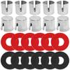 Universal for Vehicles SUV Truck RV Boat 10x Battery Post Terminal Shims Lead Terminal Shim Caps w/ 12x Washers Top Post Battery