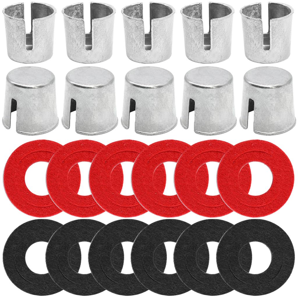 Universal for Vehicles SUV Truck RV Boat 10x Battery Post Terminal Shims Lead Terminal Shim Caps w/ 12x Washers Top Post Battery