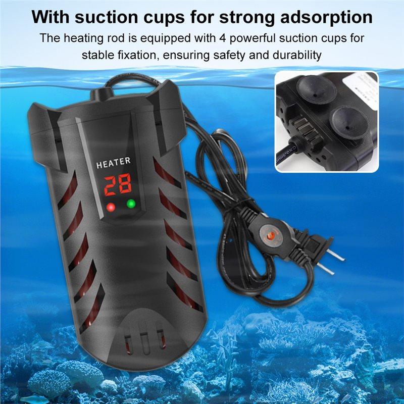 Submersible Aquarium Heater Digital Display Fish Tank Temperature Control Adjustable US PLUG