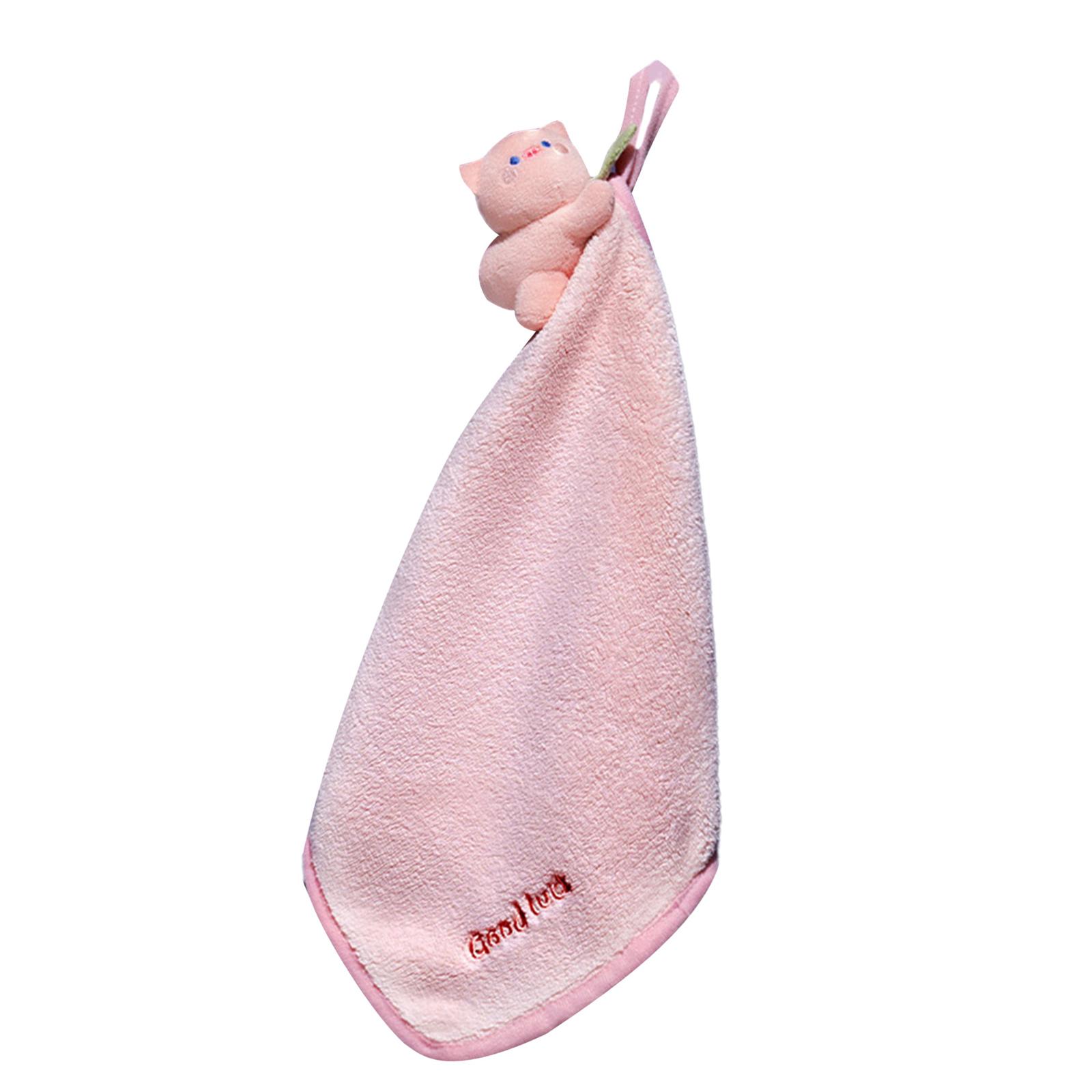 Hand Towel Fun cartoon Hanging Hand Towel Features Cartoon Designing for Kids and Family Use Lovely розовый
