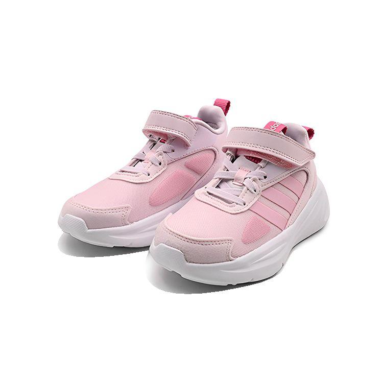 Adidas Neo Ozelle Running Lifestyle Cushioning Non-Slip Low-Top Running Shoes Kids Sneakers Pink White HQ3835