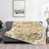 Flower of Life Sacred Geometry Star Cluster Flannel Blankets Print Mandala Religious Soft Throw Blankets for Sofa Plush Quilt