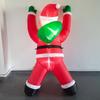 Giant Inflatable Christmas Decor LED Lighted LED Lighted Inflatable Climbing Santa  Outdoor Use