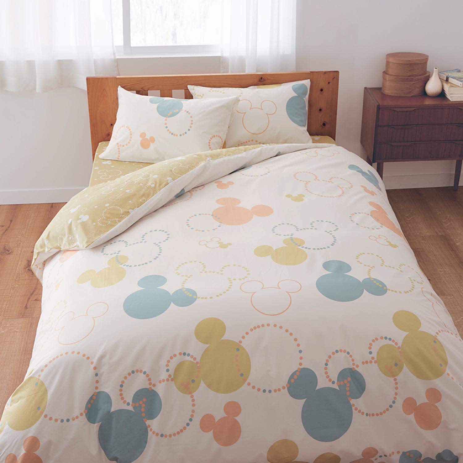 

Disney Duvet Cover Cotton Duvet Cover Mickey Motif Multi Single [Belle Maison]