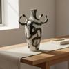 Ceramic Vase Nordic Abstract Artistic Shape Home Decor for Living Room,