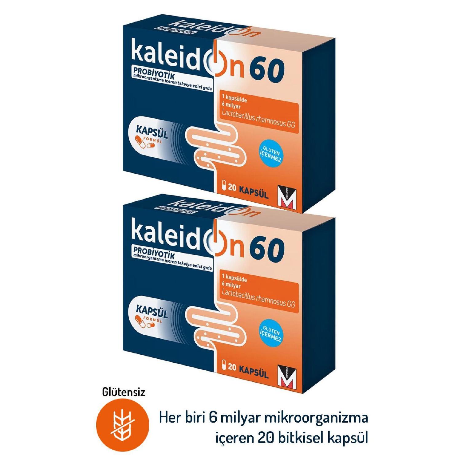 

60 Probiotic Microorganisms Reinforcing Food 20 Capsules 2 Pcs-