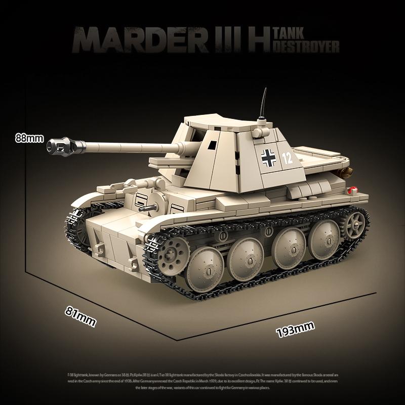 Top-Grade 100295 German-Style Top-Grade Weasel Iii H-Type Afv High-Standard Destroyer High-Standard Building-Set Top-Grade no box