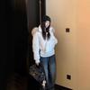 Big fur collar hooded short cotton-padded women's winter new thickened cotton-padded jacket slim-fitting cotton-padded jacket