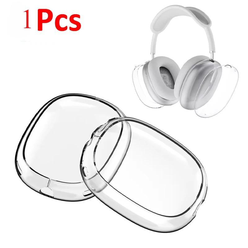 Headphone Accessories Transparent Case Soft TPU Anti-Scratch Cover Sleeve Protective Cases For Apple AirPods Max