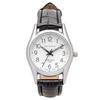 Clefer Serdica Analog Watch, White Dial, PU Leather Strap, Japanese Movement, SD-AL334-WTS, Women's, Black