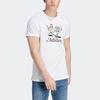 Adidas Originals Trefoil Enjoy Graphic Tee With Cartoon Letter Logo Print Men Tops White IT8185