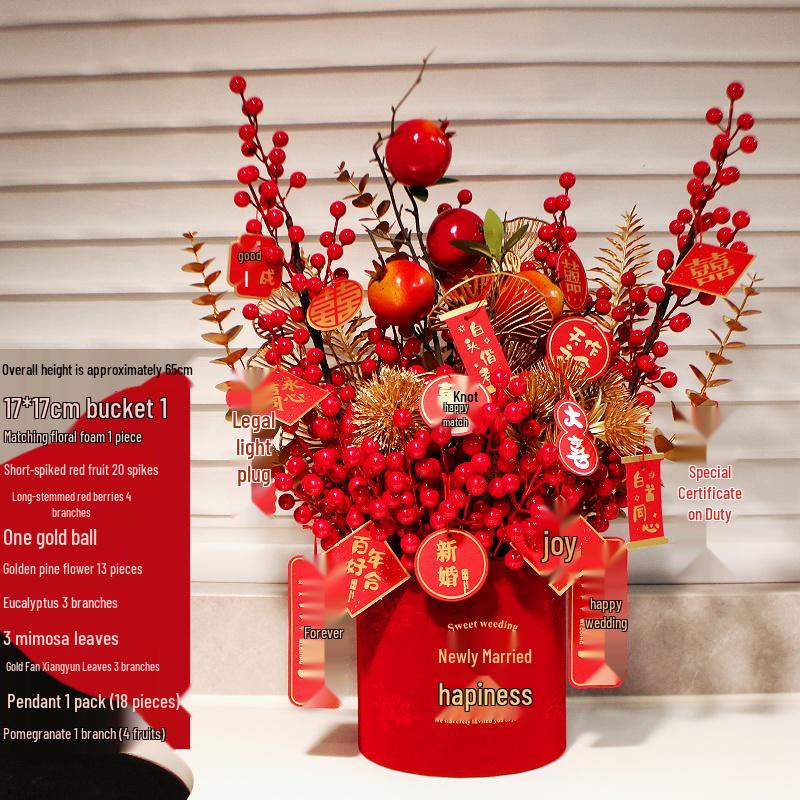 Fortune Flower Bucket: Home & Wedding Décor, Housewarming & Newlywed Gift