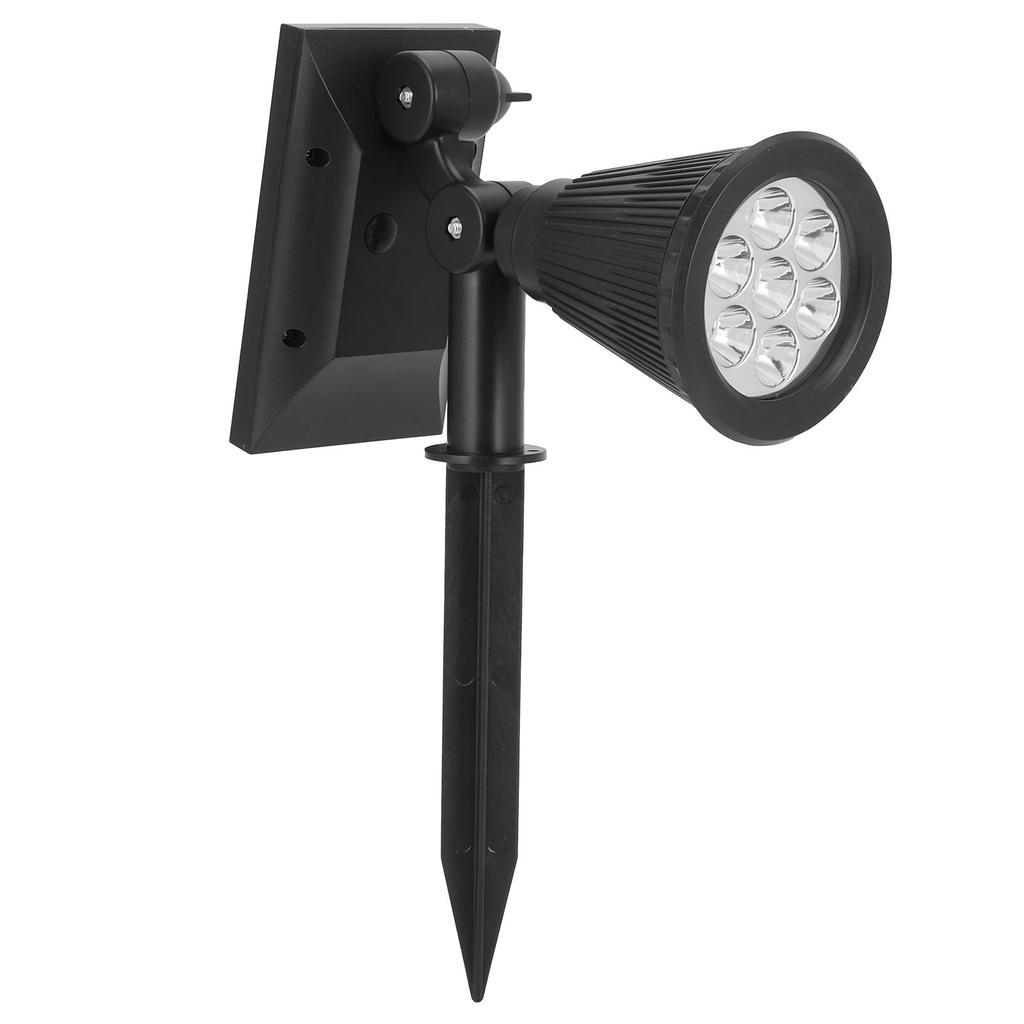 7LED Solar Light Intelligent Outdoor Garden Spotlight Lawn Lamp Landscape Lighting BlackColorful