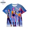 Casual Fashion Kpop Demon Hunters Kids 3D Cartton Short Sleeve Summer Boys Girls T-Shirt  Anime Short Sleeve T-shirt