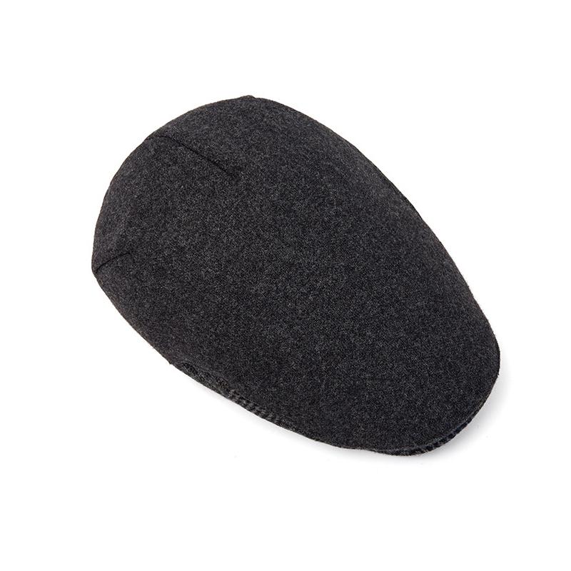 Beret Autumn Winter Wool Men's Velvet Warm Forward Cap Vintage Newsboy Cap