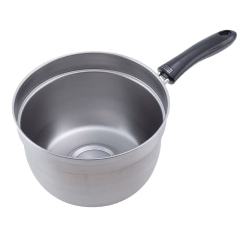 Wahei Freiz Tsubame-Sanjo Overflow Resistant Saucepan, 18cm, with Lid, Stainless Steel, Induction and Gas Compatible, Enzo (EM-007)