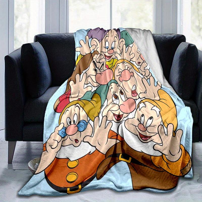 1pc, Home Decor: Seven Dwarfs Flannel Blanket Perfect Gift for Bedroom, Living Room, Travel, Camping, Car