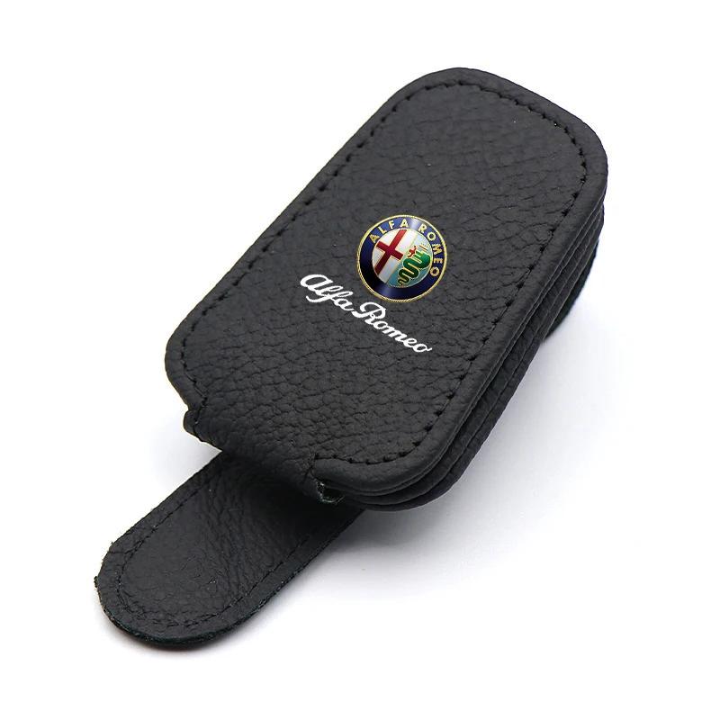 

Car Stickers For Alfa Romeo Car Glasses Holder Clip Unique Multi-functional Card Frame For Alfa Romeo 4C 159 Spider Giulia 156 T