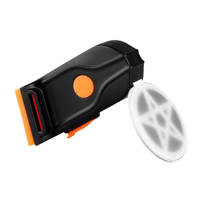 USB Rechargeable Dual Color Star-Shaped Taillight for Children's Balance Bikes