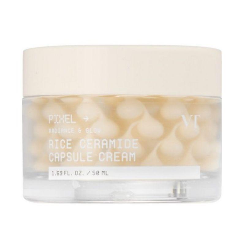 VT Cosmetics Rice Ceramide Capsule Cream 50ml – Korean Hydrating Face Moisturizer with Rice & Ceramide