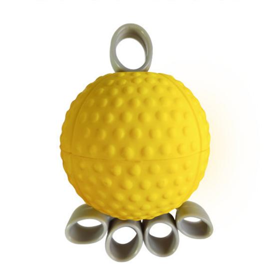 Hand Grip Strength Trainer Ball with Elastic Silicone Finger Cot Slow Rebound Anti-slip Hand Rehabilitation Stretching Exercise Equipment
