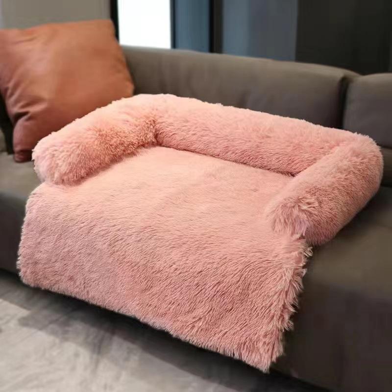 Creative Cat Bed Dog Bed Plush Comfortable Nest Cushion Right Angle Sofa Bed Dog Bed Sofa Bed Pet Mat High Side Sleeping Nest