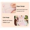 Car Tissue Holder Plush Animal Paper Towel Box Cute Rabbit Hanging Backseat Organizer for Cars Adorable Decorative Tissue Dispenser (Pink Rabbit)