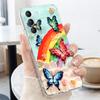 Colorful Butterfly Case For Samsung S26 Ultra S25 FE S24 S23 S22 Plus S21 A15 A25 A35 A55 A16 A26 A36 A56 A17 A37 A57 5G Clear TPU Soft Cover