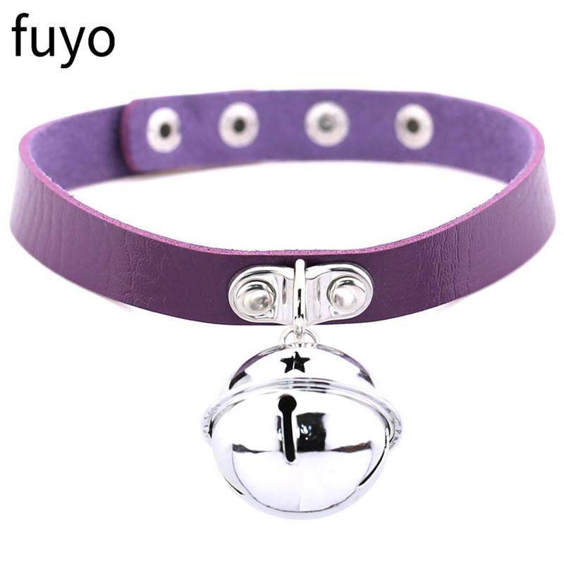 New Fashion Women Girls Harness Necklaces Bells Pendant Goth Choker Necklace Neck Collar Chocker Jewelry Gift