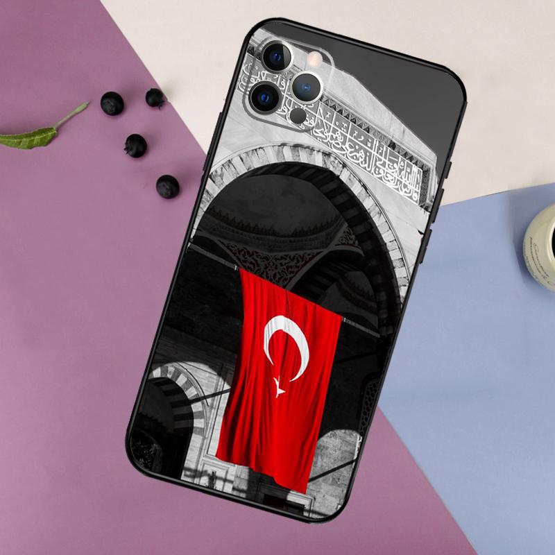 Turkey Turkish Flag Phone Case For iPhone 16 15 14 13 12 11 17 Pro Max 13 mini 16 Plus 16e 17 Air Bumper Cover