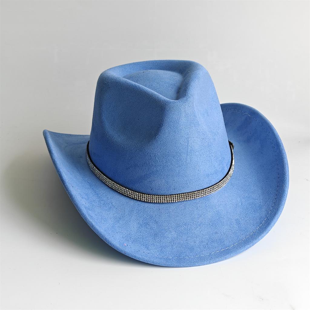 Cowboy Hat for Women and Men with Shapeable Wide Brim - Felt Cattleman Western Hats for Cowboys and Cowgirls Sombreros Vaqueros