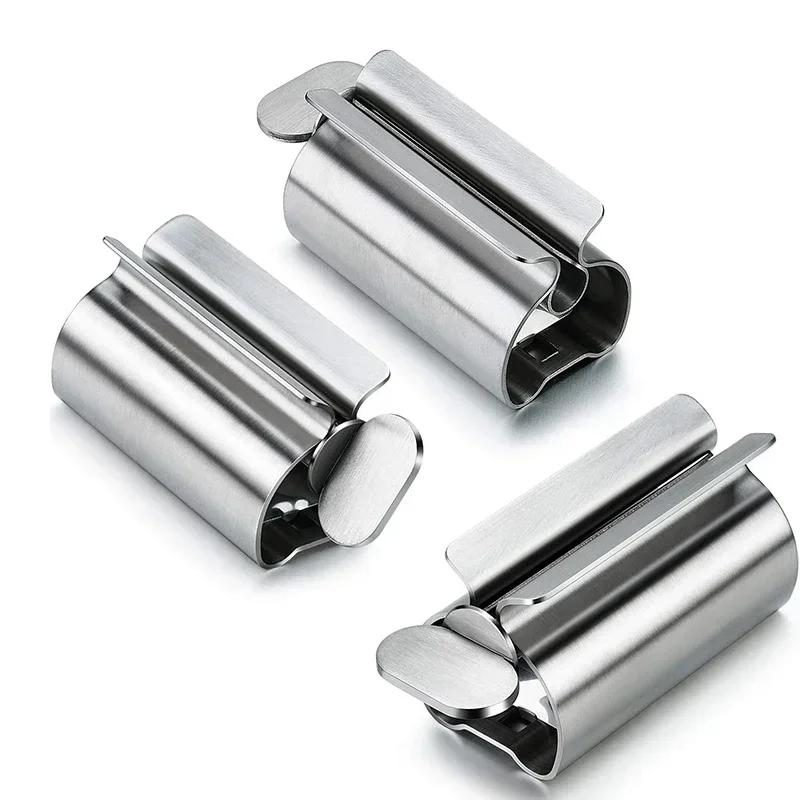 1 Pc Toothpaste Squeezer Tube Roller Stainless Steel Tube Squeezer Tube Roller Save Toothpaste and Eliminate Toothpaste Waste