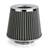 76mm 3 Inch Universal Car Air Intake Modified Kit Aluminum Air Intake Filter Tube Full Set Turbo Air Filter Cone High Flow
