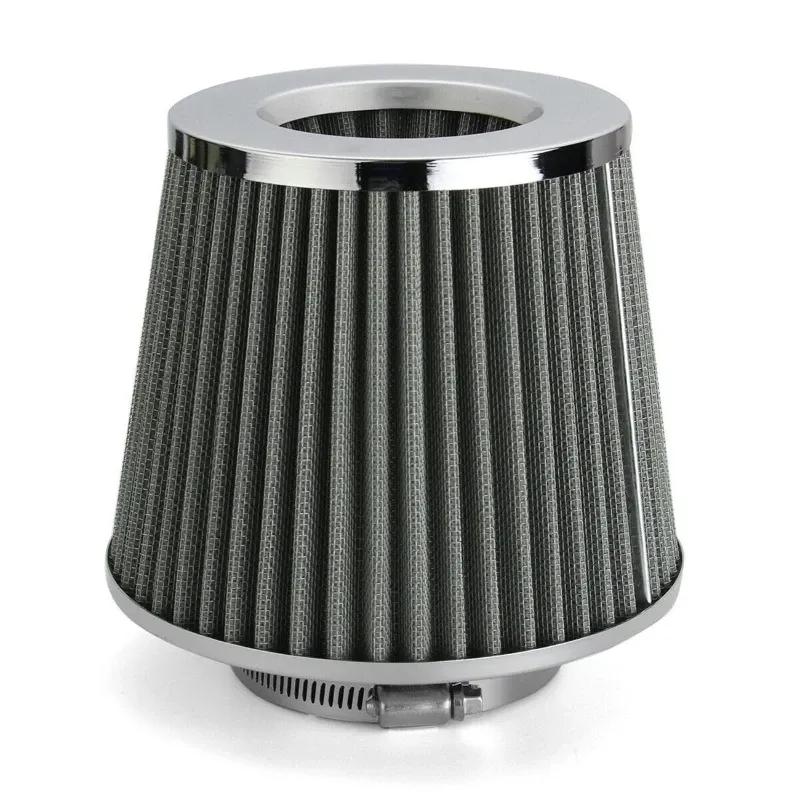 76mm 3 Inch Universal Car Air Intake Modified Kit Aluminum Air Intake Filter Tube Full Set Turbo Air Filter Cone High Flow