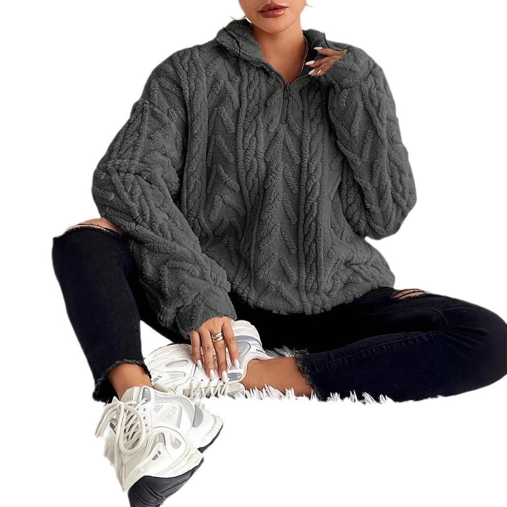 Women's Burgundy Cable Knit Turtleneck Sweater, Cozy Winter Pullover, Ribbed Cuff