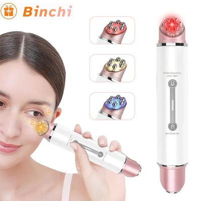 Vibration 45℃ Hot  Microcurrent Face Lifting Device Red Light Facial Wand Eye Massager Tightening Anti Wrinkle Skin Care Beauty