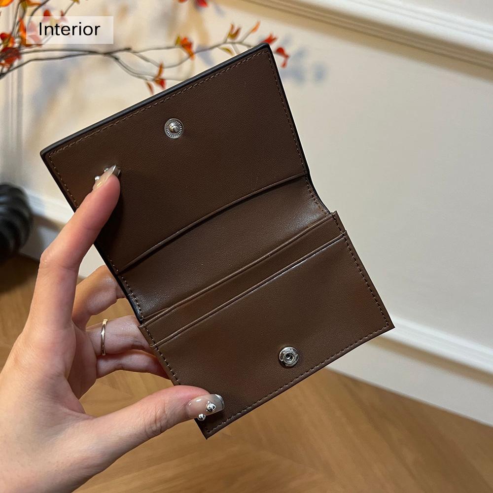 2025 Πολυτελές Πορτοφολάκι για Κέρματα από Γνήσιο Δέρμα Στυλ με Επωνυμία Θήκες για Κάρτες για Γυναίκες Υψηλής Ποιότητας Πρώτη Στρώση Δέρματος Αγελάδας Μίνι Πορτοφόλι