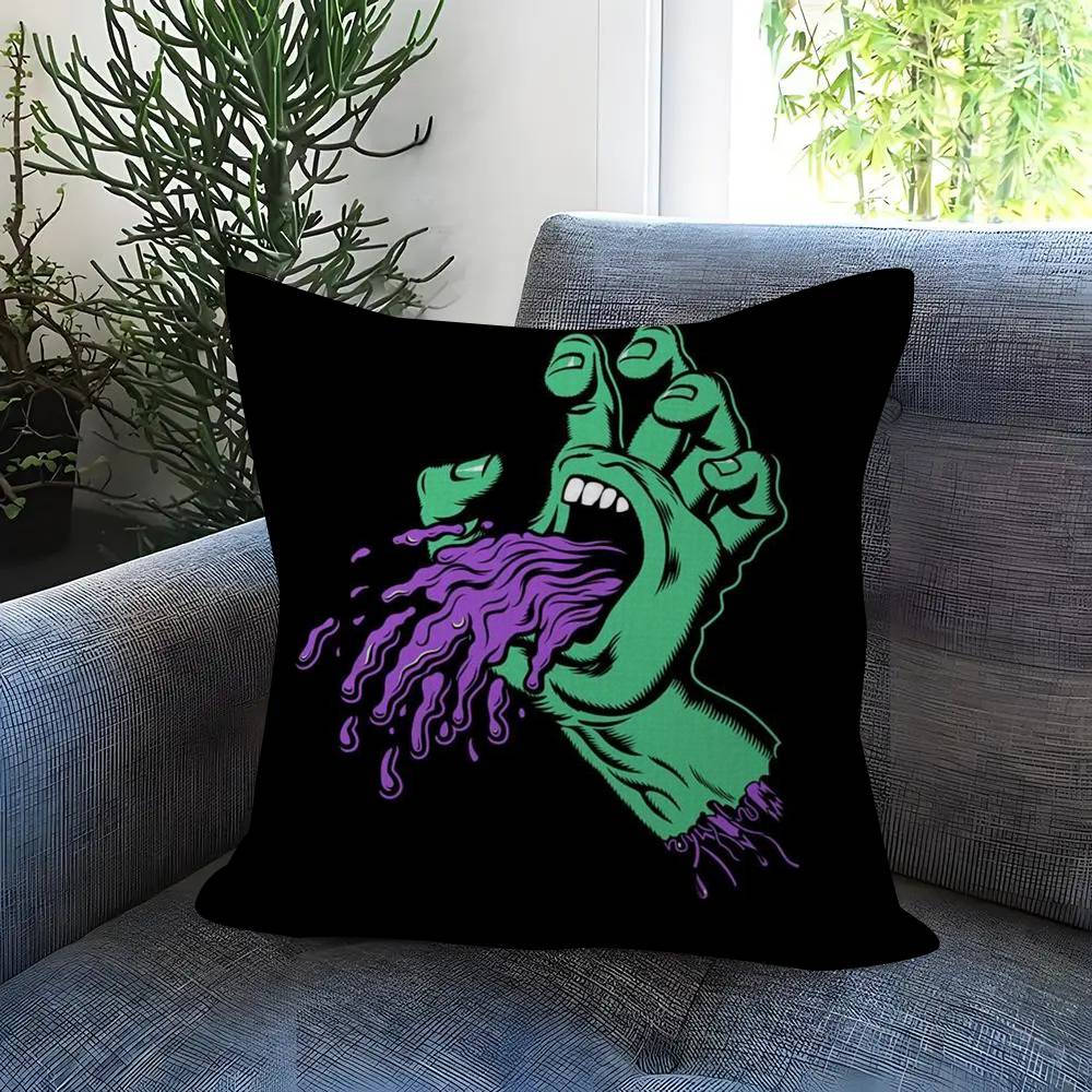 Fashion Skateboard Brand Santa Cruz Pillow Gifts Home Office Furnishings Bedroom Sofa Car Cushion Cover Case 45x45cm